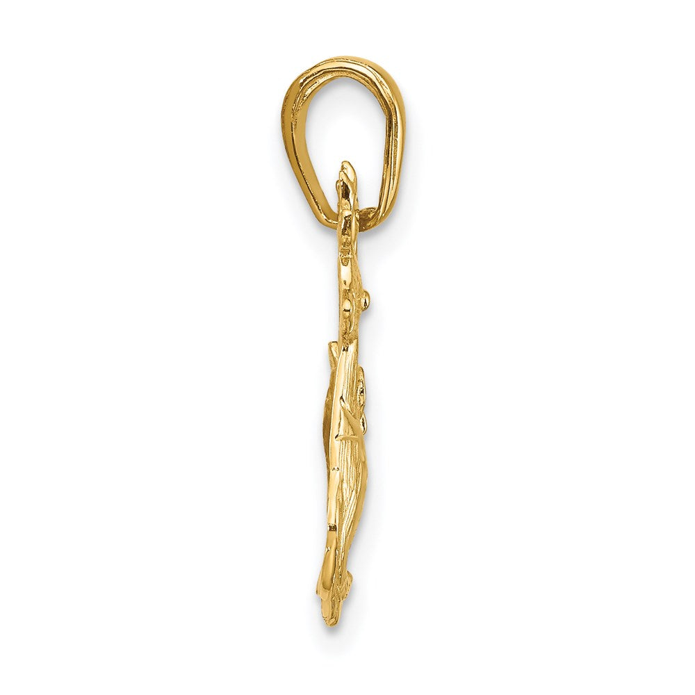 Gold Polished Christmas Pendants