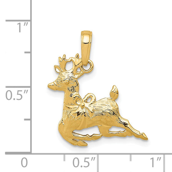 Gold Polished Christmas Pendants