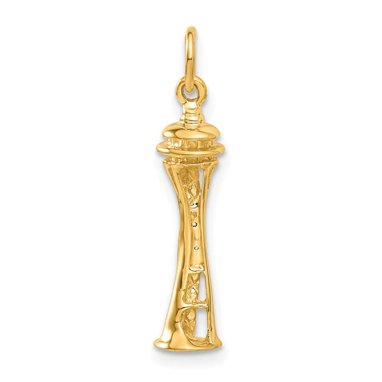 14k 3-D Seattle Space Needle Charm