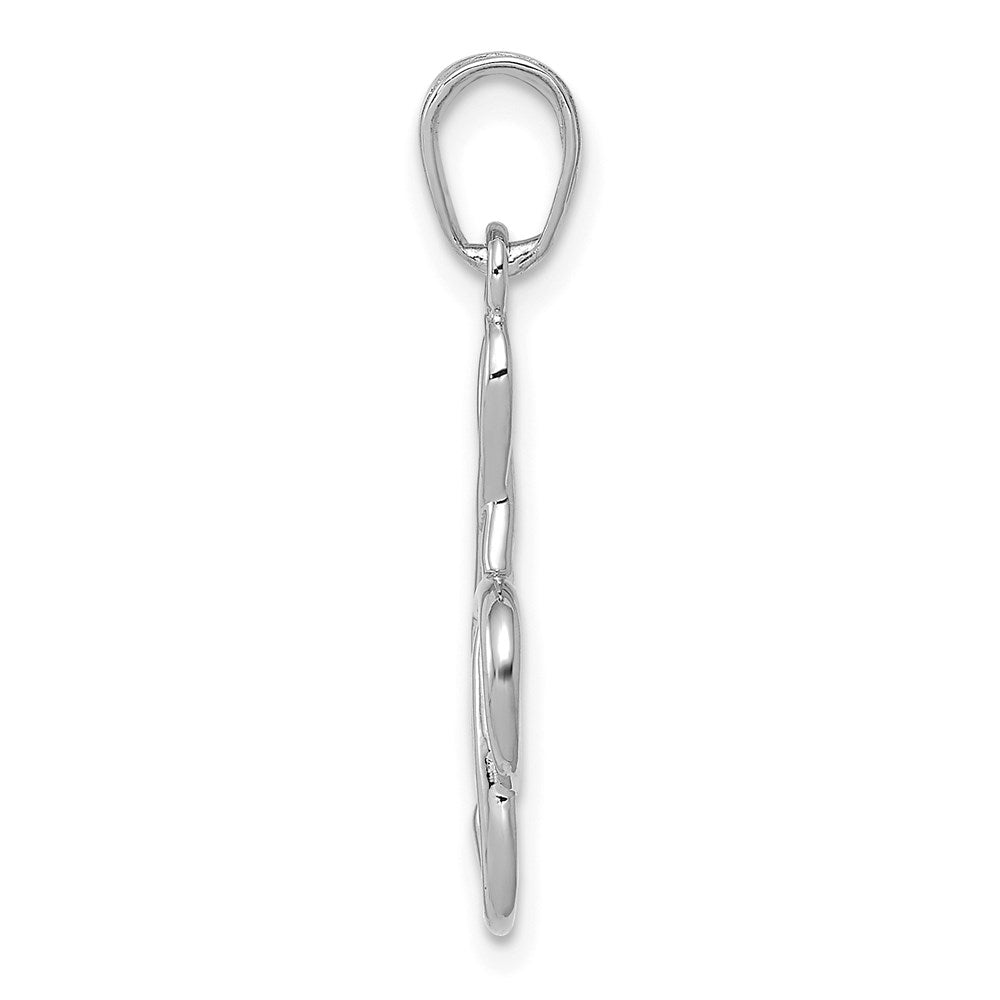 Gold 3D Treble Clef Charm