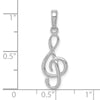 Gold 3D Treble Clef Charm