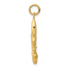 Gold Polished Flue de lis Pendants