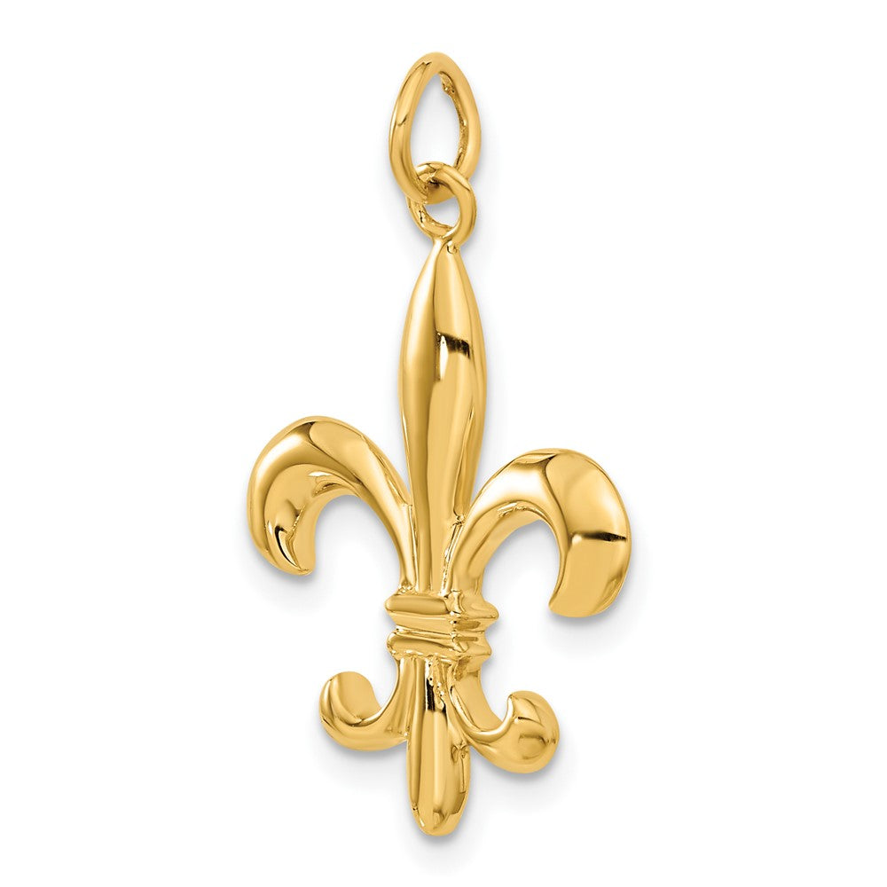 Gold Polished Flue de lis Pendants
