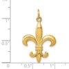 Gold Polished Flue de lis Pendants