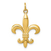 Gold Polished Flue de lis Pendants