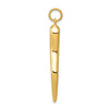 Gold Polished Italian Horn Pendants