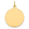 14k LAS VEGAS NEVADA with Dice Engravable 19mm Disc Charm