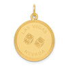 14k LAS VEGAS NEVADA with Dice Engravable 19mm Disc Charm