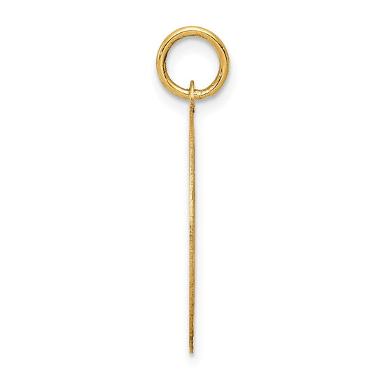 14k MERRY CHRISTMAS 19mm Engravable Disc Charm