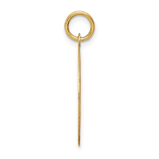 14k MERRY CHRISTMAS 19mm Engravable Disc Charm