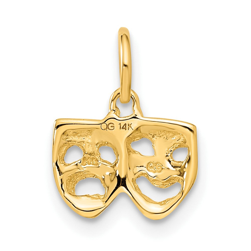 Gold Comedy/Tragedy Charm