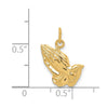 Gold Praying Hands Pendants