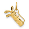 Gold Polished Golf Pendants