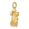 14k 3-D Race Car Charm