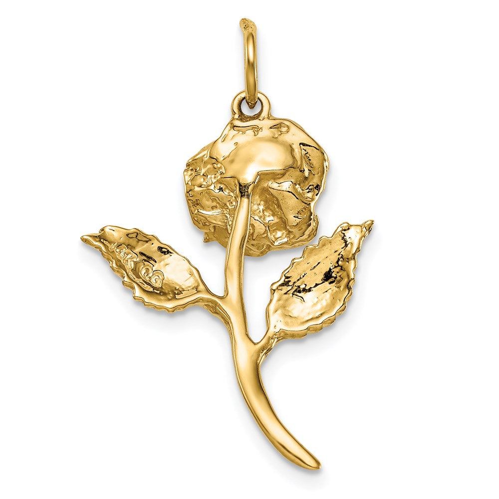 Gold Polished Flower Pendants
