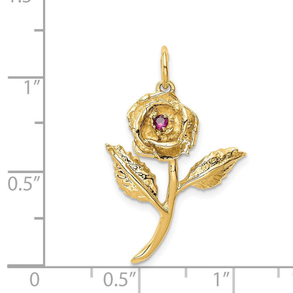 Gold Polished Flower Pendants