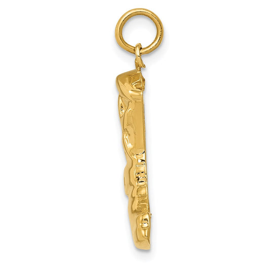 14k Boot with Spur Charm
