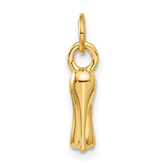 14K  3-D High Heel Stiletto Shoe Charm
