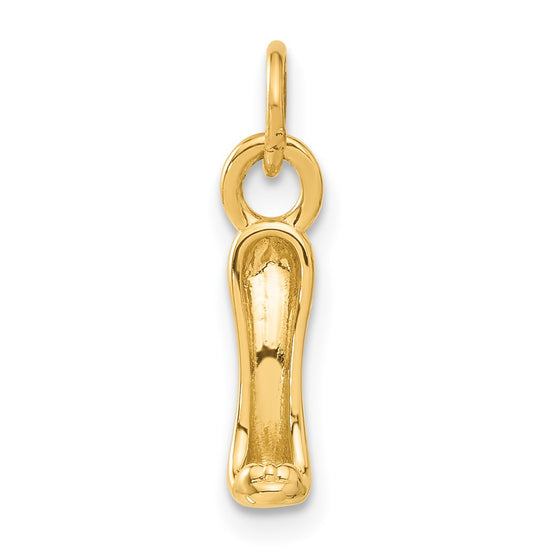 14K  3-D High Heel Stiletto Shoe Charm