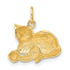 Gold Polished Cat Pendants