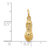 14k 3-D Peanut Charm