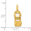 14k 3-D Sports Car Charm