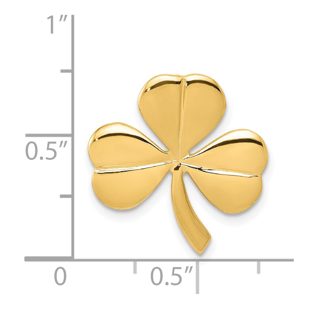 Gold Shamrock Chain Slide