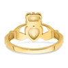 14k Polished Claddagh Ring