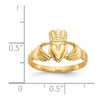 Gold Polished Claddagh Rings