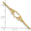 Gold Heart Anklets