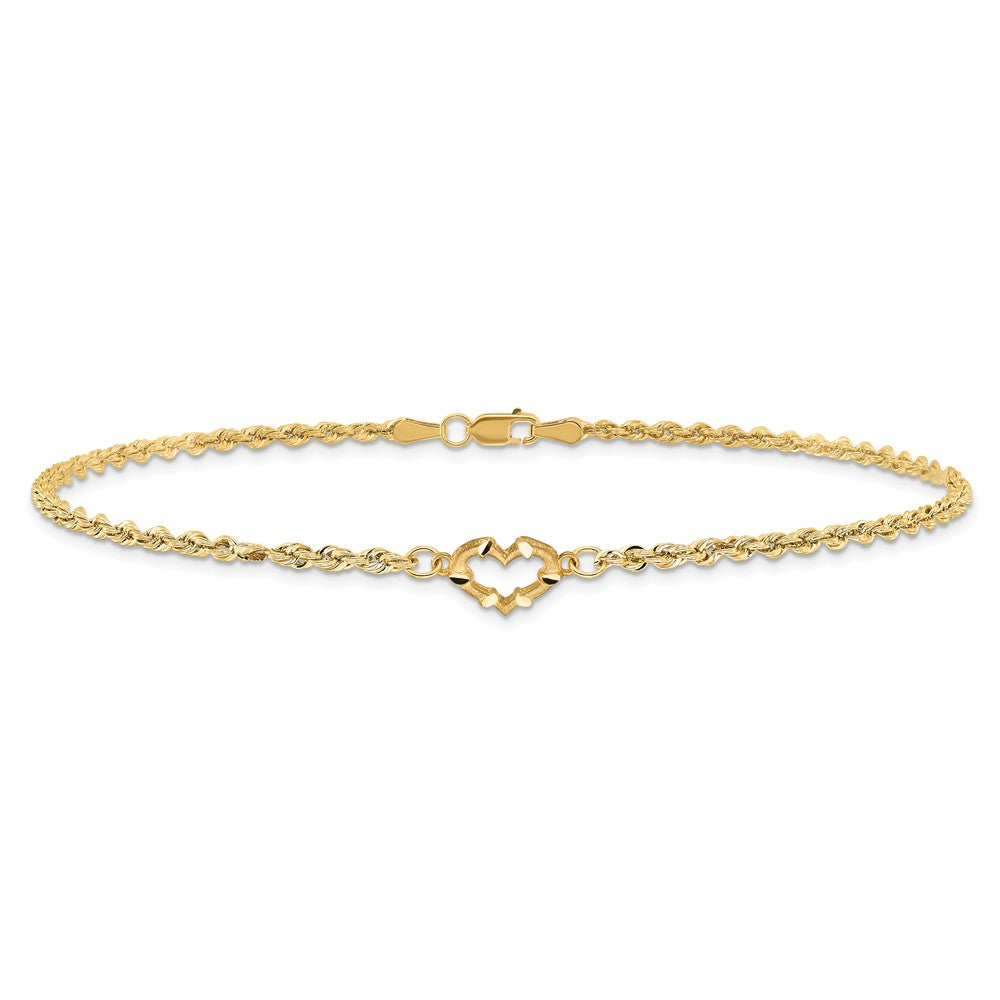 Gold Heart Anklets