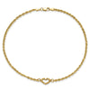 Gold Heart Anklets