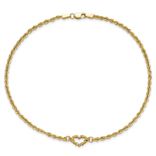 Gold Heart Anklets