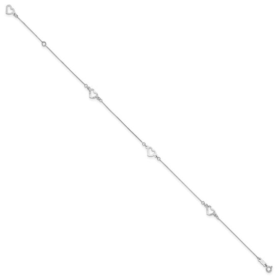 Gold Heart Anklets