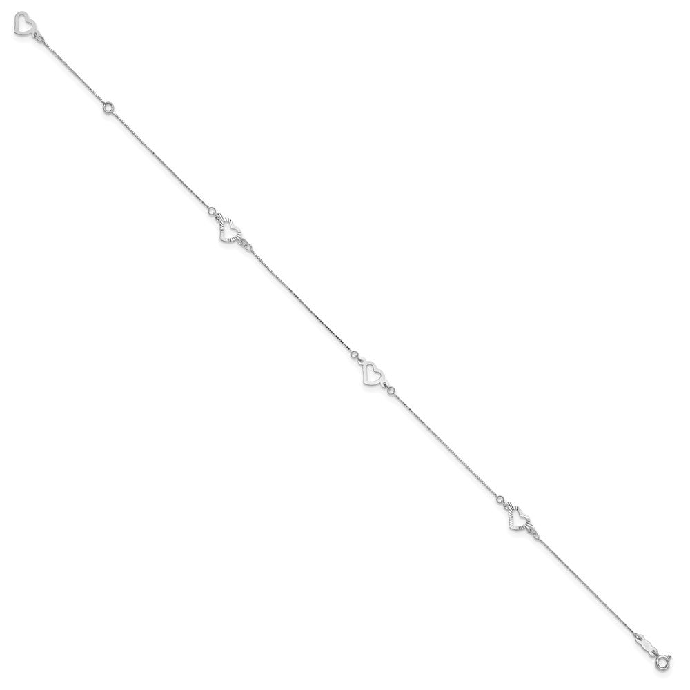 Gold Heart Anklets