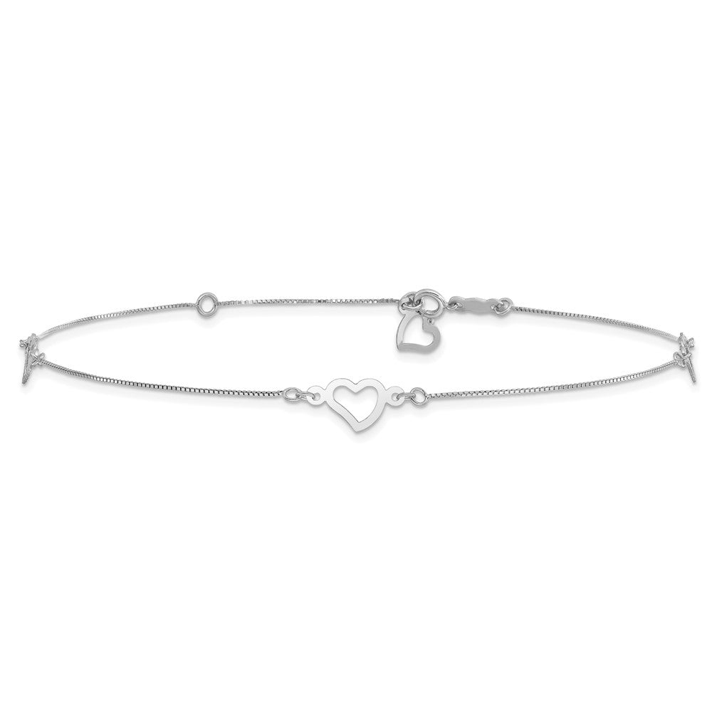 Gold Heart Anklets