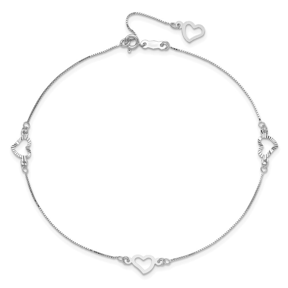 Gold Heart Anklets