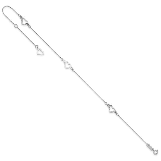 Gold Heart Anklets