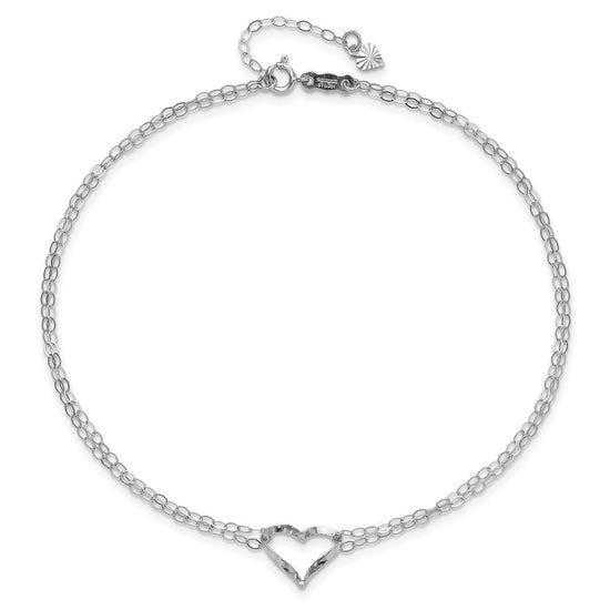 Gold Heart Anklets