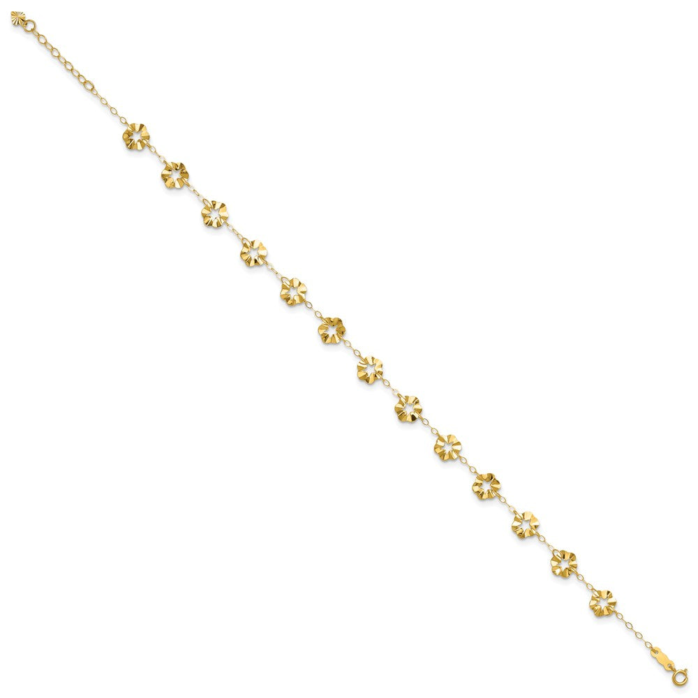 Gold Flower Anklets