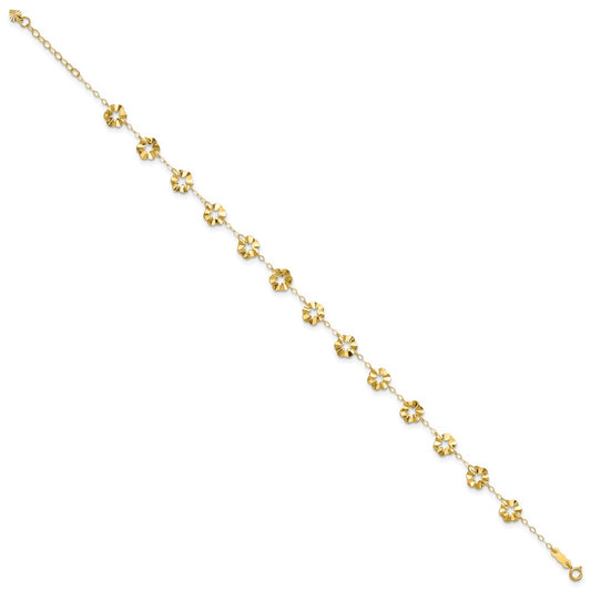 Gold Flower Anklets
