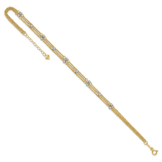 Gold Multi-strand Anklets