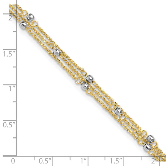 Gold Multi-strand Anklets