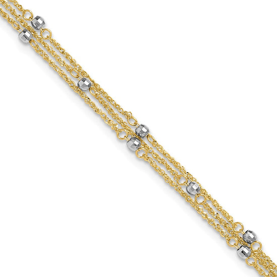 Gold Multi-strand Anklets