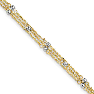 Gold Multi-strand Anklets