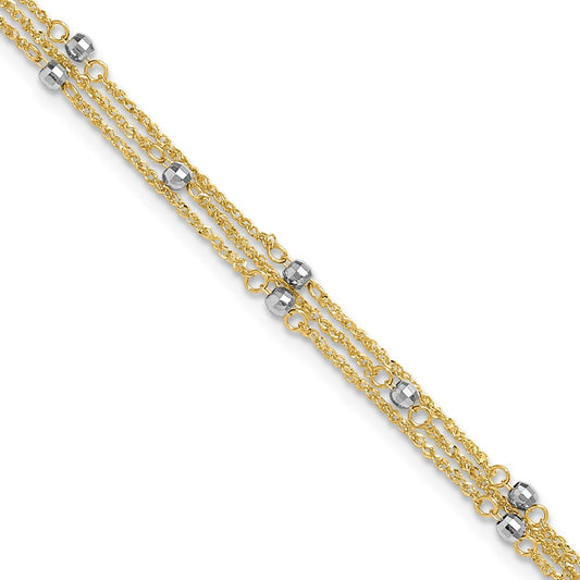 Gold Multi-strand Anklets