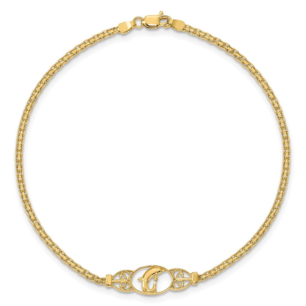 Gold Dolphin Anklets