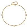 Gold Heart Anklets