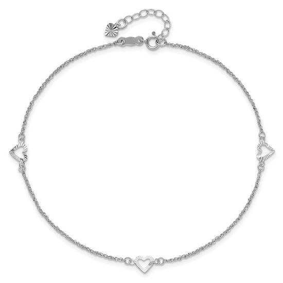 Gold Heart Anklets