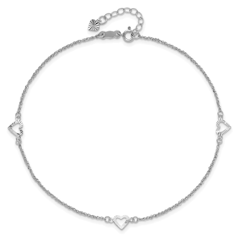 Gold Heart Anklets